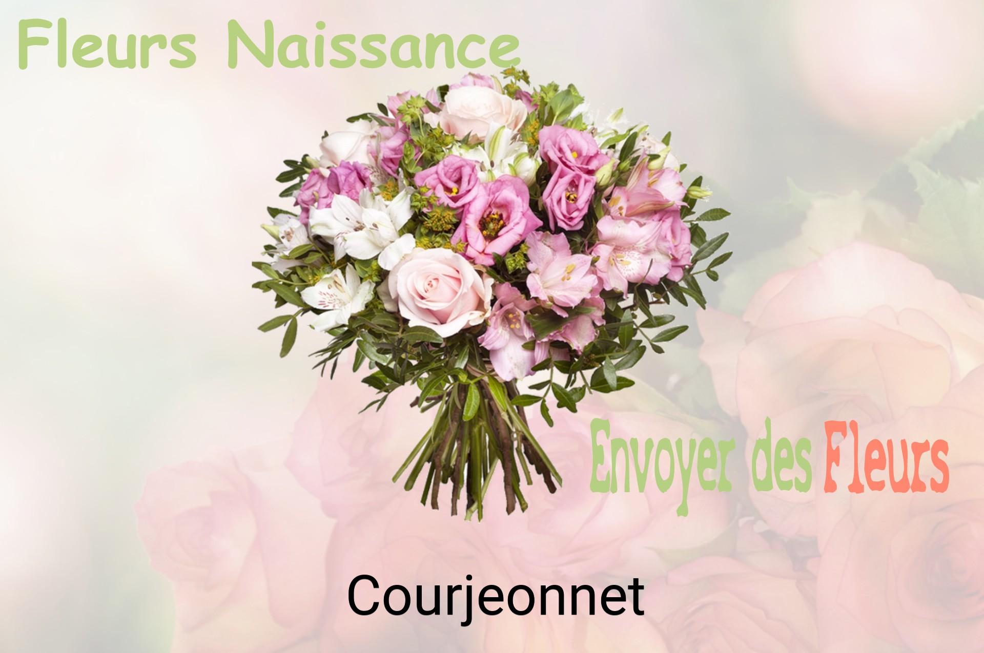 Bouquet de fleurs de naissance livré à Courjeonnet